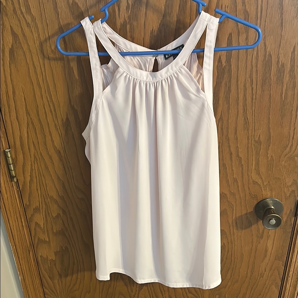 Light pink sleeveless women’s large Express tank top